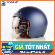 [CHÍNH HÃNG] MŨ BẢO HIỂM 3/4 ROYAL M139 KÍNH ÂM XANH ĐEN MỜ